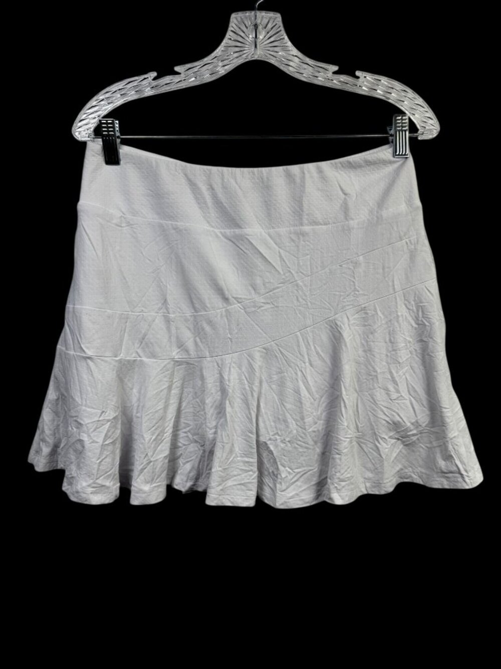 IBKUL White Athletic Skort UPF 50+ Protection Size Medium Pickleball tennis